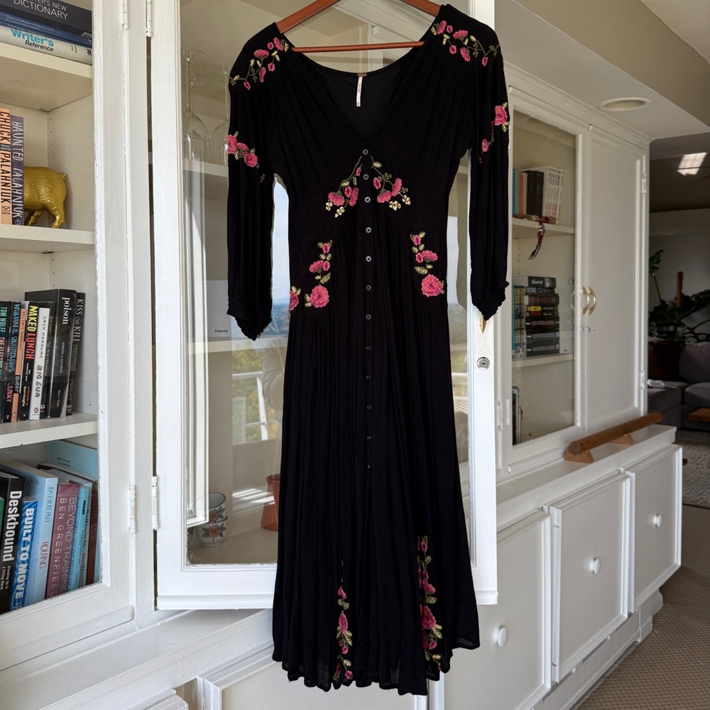 Free People embroidered dress size XS
